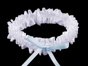 Elegant Satin Bridal Garter with Decorative Bow - Premium Wedding Garter in Gift Box
