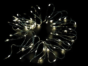 50-LED Battery Operated Copper Wire Fairy Lights - Warm White Indoor String Lights for Christmas, Holidays, and DIY Craft Decor