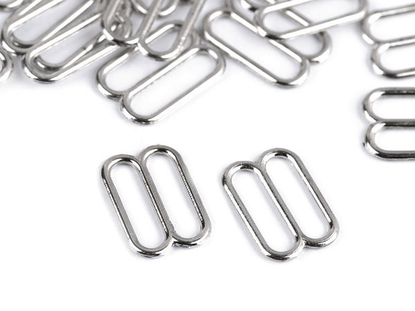 Premium Metal Bra Strap Adjustment Sliders (12mm) | Lingerie & Swimwear Hardware