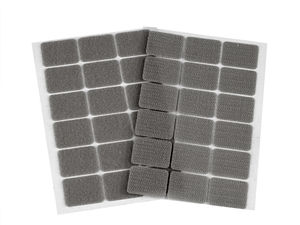 Premium Self-Adhesive Hook and Loop Rectangles (25x32 mm) - Multi-Use Sticky Back Fasteners for Crafts, Displays & Organization
