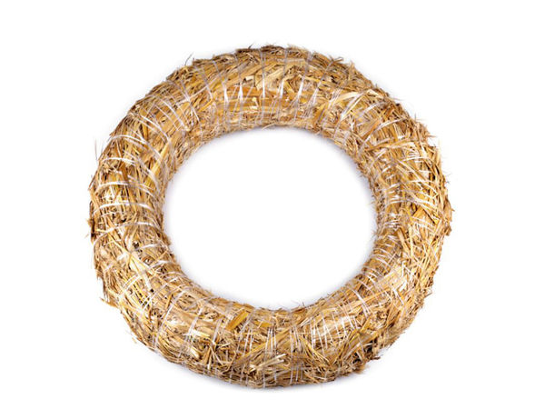 Natural Straw Wreath Base (Ø50 cm) - Premium DIY Floral Craft Wreath Ring for All-Season Home Decor & Wreath Making