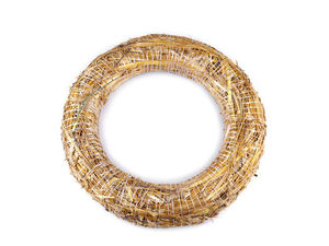 Natural Straw Wreath Base (Ø 40 cm) – Premium DIY Craft Ring for Seasonal Decorations and Floral Arrangements