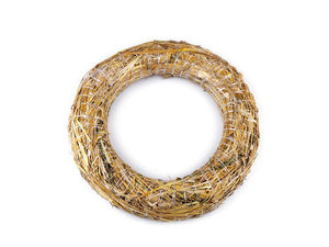 Premium Natural Straw Wreath Base (Ø 35 cm) – High-Quality Wreath Ring for Floristry, Crafts, and Seasonal Decor