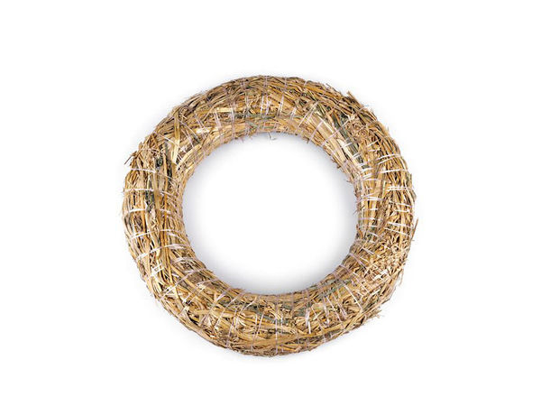 Premium Straw Wreath Base (30cm) – Versatile DIY Garland for All-Season Floral & Festive Decorating