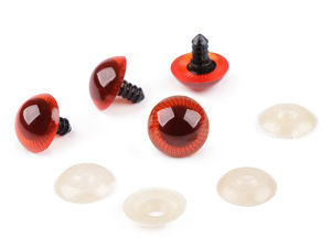 Premium Hemispherical Safety Eyes with Washers (20mm) - For DIY Dolls, Plush Toys & Amigurumi