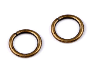 Premium 15mm Metal O-Rings - Non-Welded Jump Rings for Bags, Belts, and Leathercraft