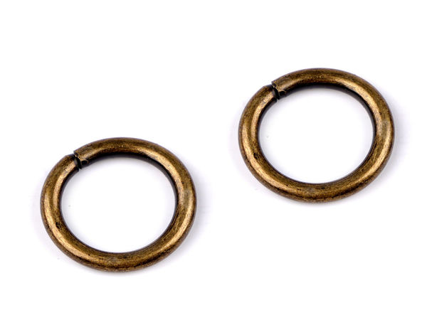 Premium 15mm Metal O-Rings - Non-Welded Jump Rings for Bags, Belts, and Leathercraft