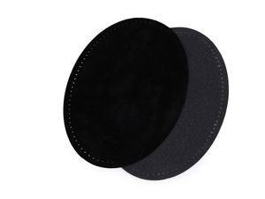 Premium Oval Suede Iron-On Elbow and Knee Patches with Perforated Sewing Borders - 2-Pack
