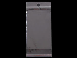Transparent Self-Adhesive Seal Bags with Hang Hole (7x10 cm) - Premium Clear Plastic Packaging for Jewelry, Crafts & Retail Displays