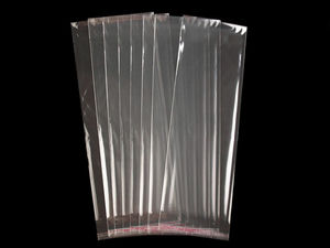 Transparent Resealable Self-Adhesive Packaging Bags (13x38 cm) - Premium Glossy Sleeve for Ties, Gloves & Accessories