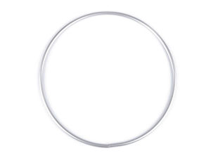 Premium 20cm Silver Aluminum Craft Ring - Lightweight Hoop for DIY Dreamcatchers, Wind Chimes, and Handbag Handles