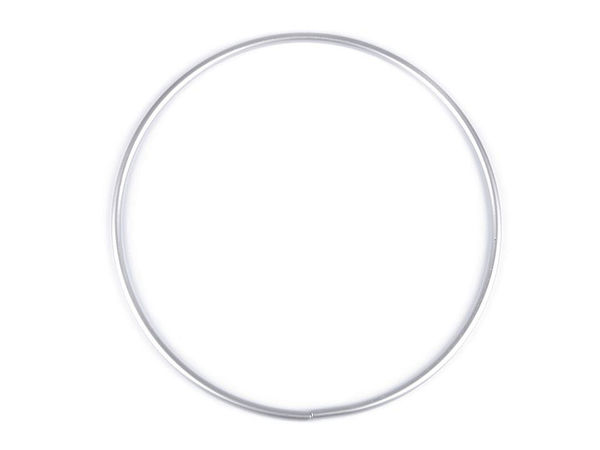 Premium 20cm Silver Aluminum Craft Ring - Lightweight Hoop for DIY Dreamcatchers, Wind Chimes, and Handbag Handles
