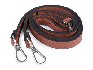 Adjustable Eco-Leather Handbag Strap with Snap Hooks (1.5cm Width)