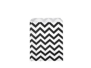 Premium Chevron Paper Gift Bags (10x14 cm) – Eco-Friendly Small Favor Sachets for Jewelry, Crafts, and Retail Packaging
