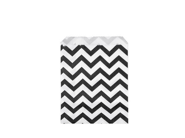 Premium Chevron Paper Gift Bags (10x14 cm) – Eco-Friendly Small Favor Sachets for Jewelry, Crafts, and Retail Packaging