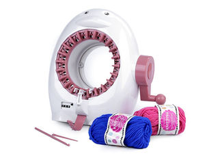 Semi-Automatic Circular Knitting Loom Mill - Medium Knitting Machine Starter Kit for Hats, Scarves & DIY Crafts
