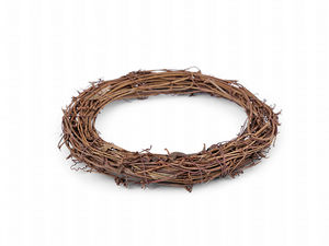 Natural Wicker Vine Wreath, 20 cm Round Branch Wreath Base for DIY Crafts, Easter, Christmas & All-Season Door, Wall & Table Decor