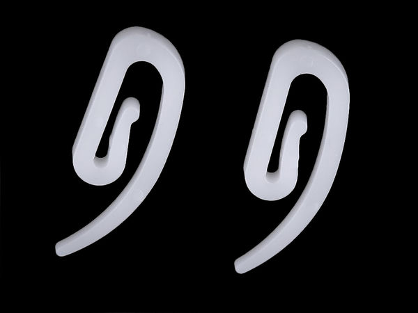 Premium White Curtain Snail Hooks – Lightweight Plastic Gliders for Loop Rods and Rings