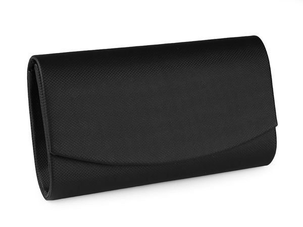 Elegant Metallic Lurex Evening Clutch Purse with Detachable Chain