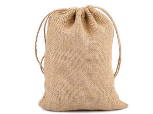 Premium Natural Burlap Jute Gift Bag with Drawstring (18 x 25 cm) - Rustic Sachet & Gift Packaging
