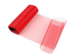 Premium Medium-Gloss Organza Ribbon Roll - 14.5cm Wide Decorative Fabric for Weddings, Events, and Gift Wrapping