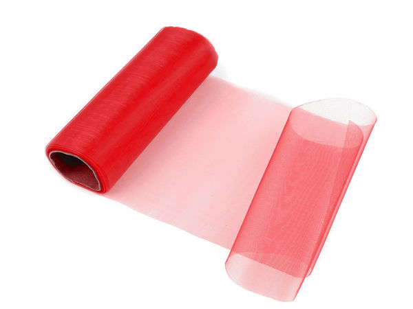 Premium Medium-Gloss Organza Ribbon Roll - 14.5cm Wide Decorative Fabric for Weddings, Events, and Gift Wrapping