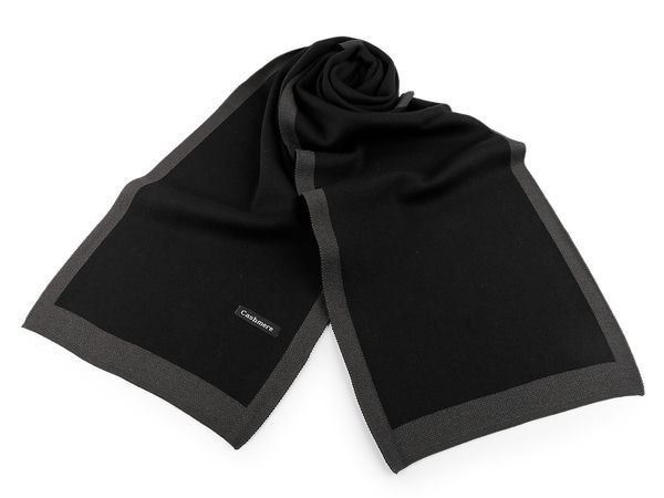 Men's Premium Reversible Winter Scarf - Elegant Two-Tone Soft Warm Shawl (30 x 170 cm)