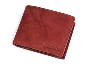Men's Premium Genuine Matte Leather Wallet with Multi-Card Slots and Secure Coin Purse