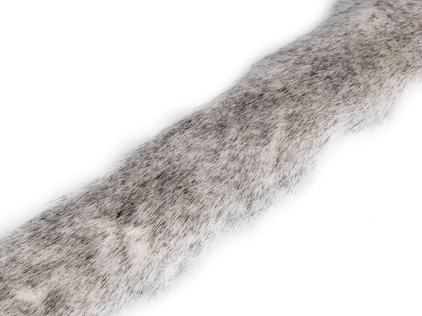 Premium Faux Fur Trim Ribbon - Flat Sew-On Decorative Fur Border for Hoods, Sleeves, Coats and Crafts (5cm Wide)
