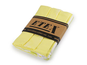 Premium Egyptian Cotton Kitchen Towels (3-Pack) - Ultra-Absorbent Lint-Free Tea Towels, 50x70 cm