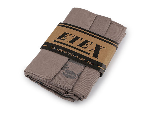 Premium Egyptian Cotton Kitchen Towels (3-Pack) - Ultra-Absorbent Lint-Free Tea Towels, 50x70 cm