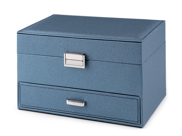 Premium 3-Tier Jewelry Box Organizer with Mirror and Drawers - 14 x 16 x 23 cm