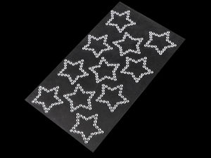 Self-Adhesive Crystal Star Rhinestone Stickers for Crafts, Scrapbooking, and DIY Projects