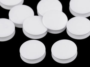 Premium White Double Linen Buttons for Bed Linen and Duvet Covers - Size 28 (18.4mm)