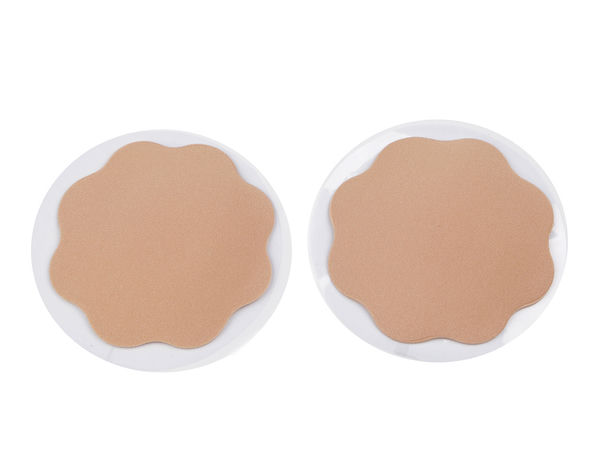 Reusable Fabric & Silicone Adhesive Nipple Covers - Invisible Flower Breast Petals for Backless & Plunging Outfits