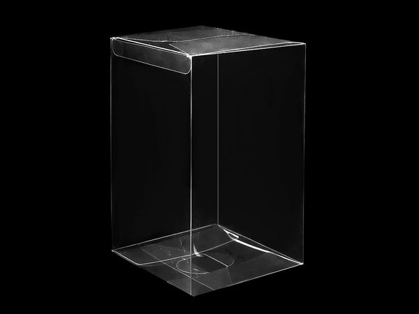 Premium Clear Plastic Gift Packaging Box - Flat-Packed Foldable Transparent Box