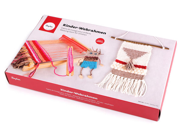Premium Wooden Weaving Loom Kit for Children - Creative Craft Activity Set for Dexterity & Skill Building