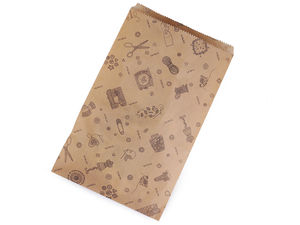 Stoklasa Tailoring Supplies Kraft Paper Gift Bag (20 x 32 cm) - Natural Brown Flat Packaging for Retail and Crafts
