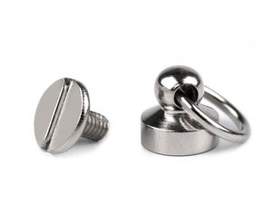 Premium 8mm O-Ring Screw Back Rivet Studs for Handbags, Belts, and Leathercraft