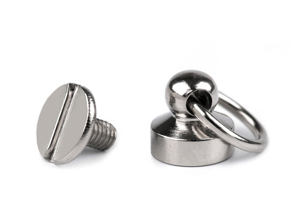 Premium 8mm O-Ring Screw Back Rivet Studs for Handbags, Belts, and Leathercraft