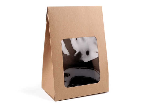 Natural Brown Kraft Paper Gift Box with Clear Window - Foldable DIY Gift & Craft Packaging