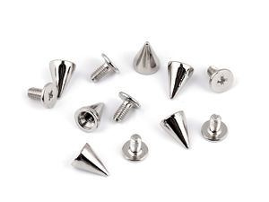 Premium Metal Screw Rivets & Protective Purse Feet for Handbags, Leathercraft, and Apparel - Nickel Finish