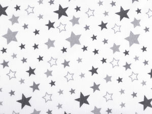 Premium Star Motif Cotton Flannel Fabric - Soft & Warm Material for Pajamas, Bedding, and Nursery Decor