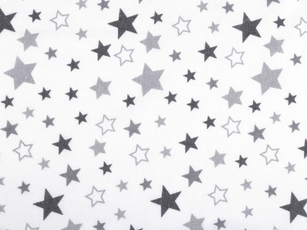 Premium Star Motif Cotton Flannel Fabric - Soft & Warm Material for Pajamas, Bedding, and Nursery Decor
