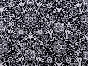 Premium Folk-Style Floral Cotton-Linen Fabric - Durable Canvas for Home Decor, Sewing, and Crafts