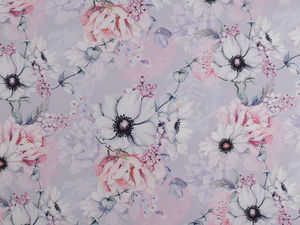 Premium Floral Loneta Decorative Fabric - Durable Polyester Canvas for Home Textiles and Crafts