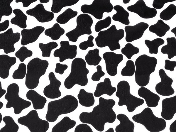Premium Faux Cow Fur Fabric - Soft Imitation Cowhide Craft Fleece for Sewing Home Decor, Vests, and Costumes
