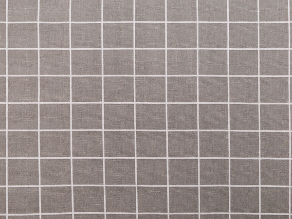 Premium Checkered Cotton Linen-Imitation Fabric - Coarse Texture with Soft Touch for Tablecloths, Cushions, and Home Decor