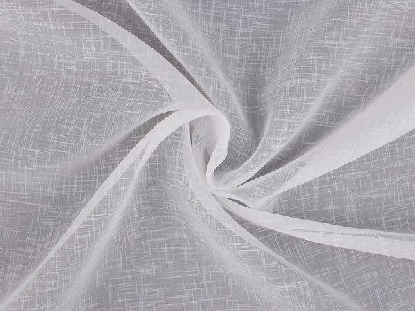 Premium Lead-Weighted Voile Net Curtain Fabric - 276 cm Width - Off-White