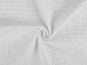 Premium Cotton Waffle Pique Fabric – Highly Absorbent and Durable Textured Material for Towels, Bedding, and Apparel